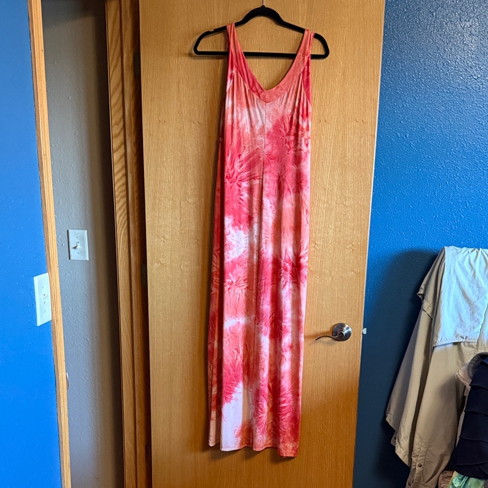 ONE WORLD Pink and Purple Maxi Dress - Picture 4 of 4